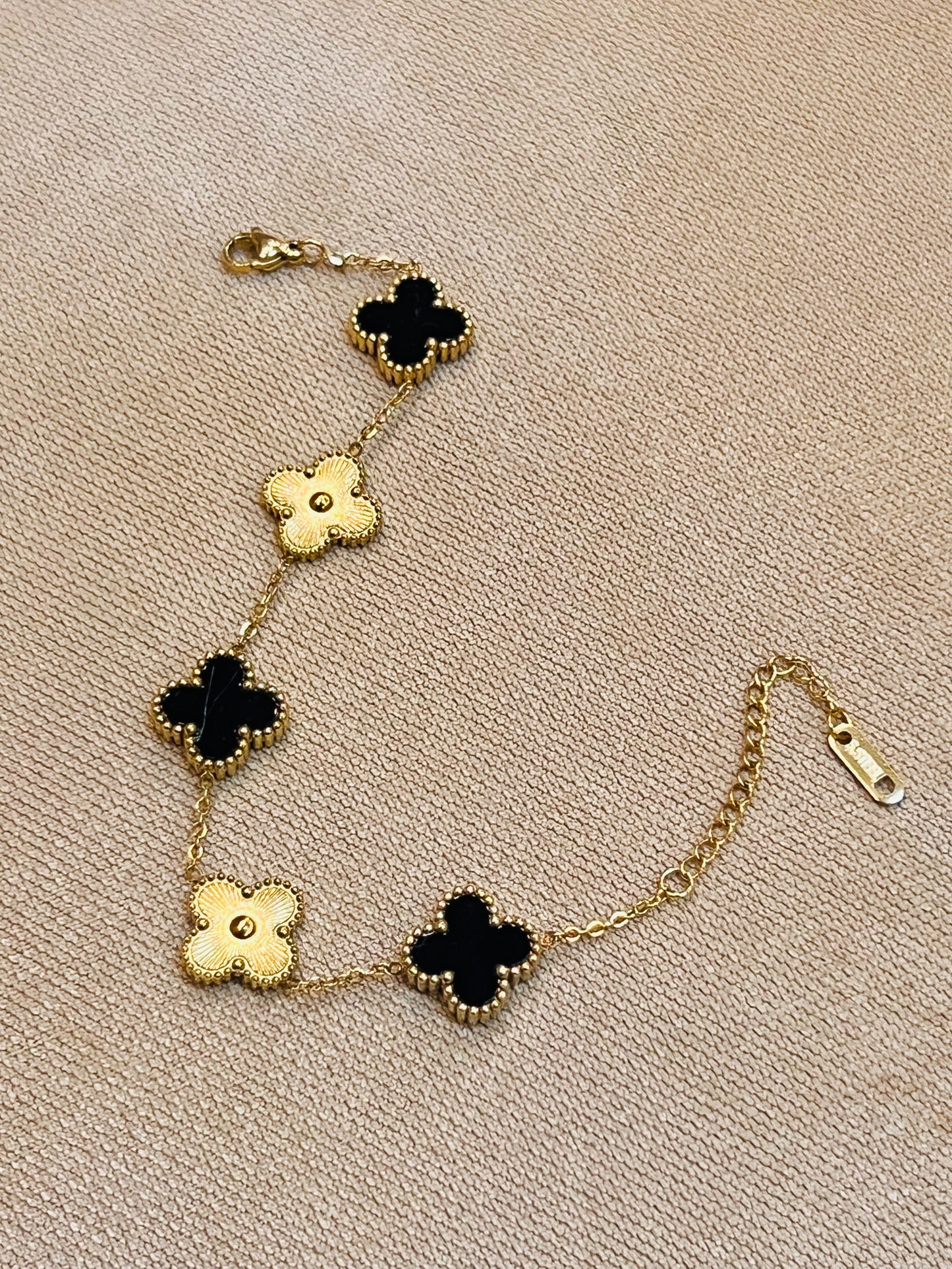 Golden and Black Chain Bracelet