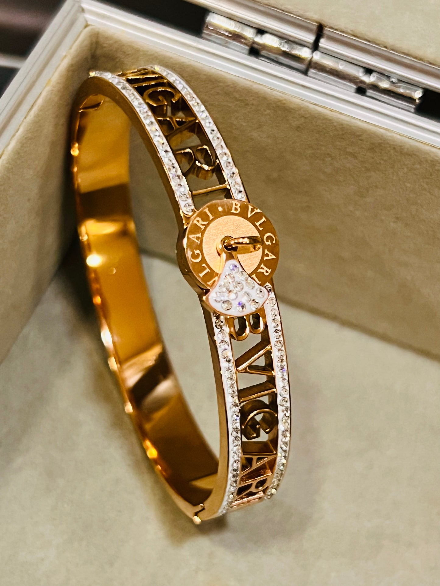 AD Charm Golden Bracelet