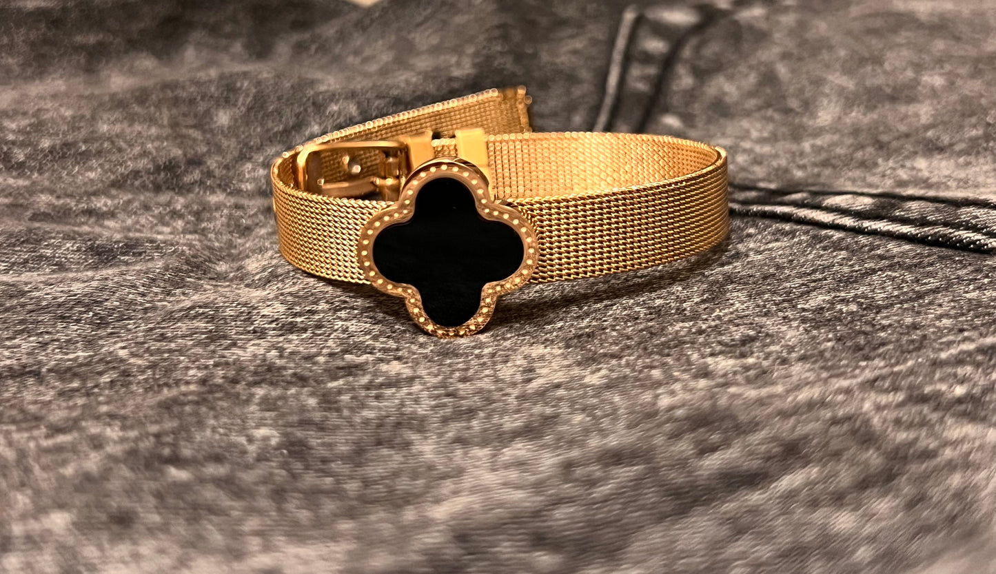 Clover Watch Style Bracelet