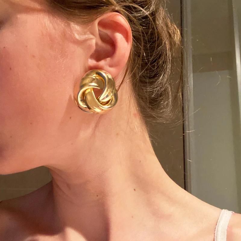 Golden Statement Earing