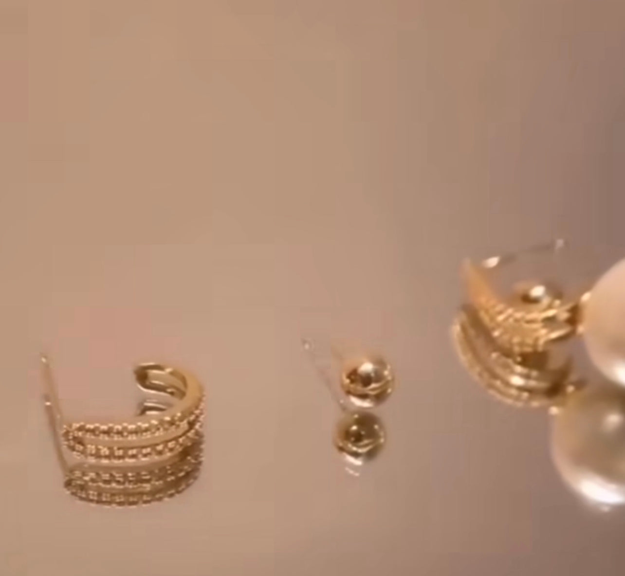 5 in 1 Pearl AD stud Earring
