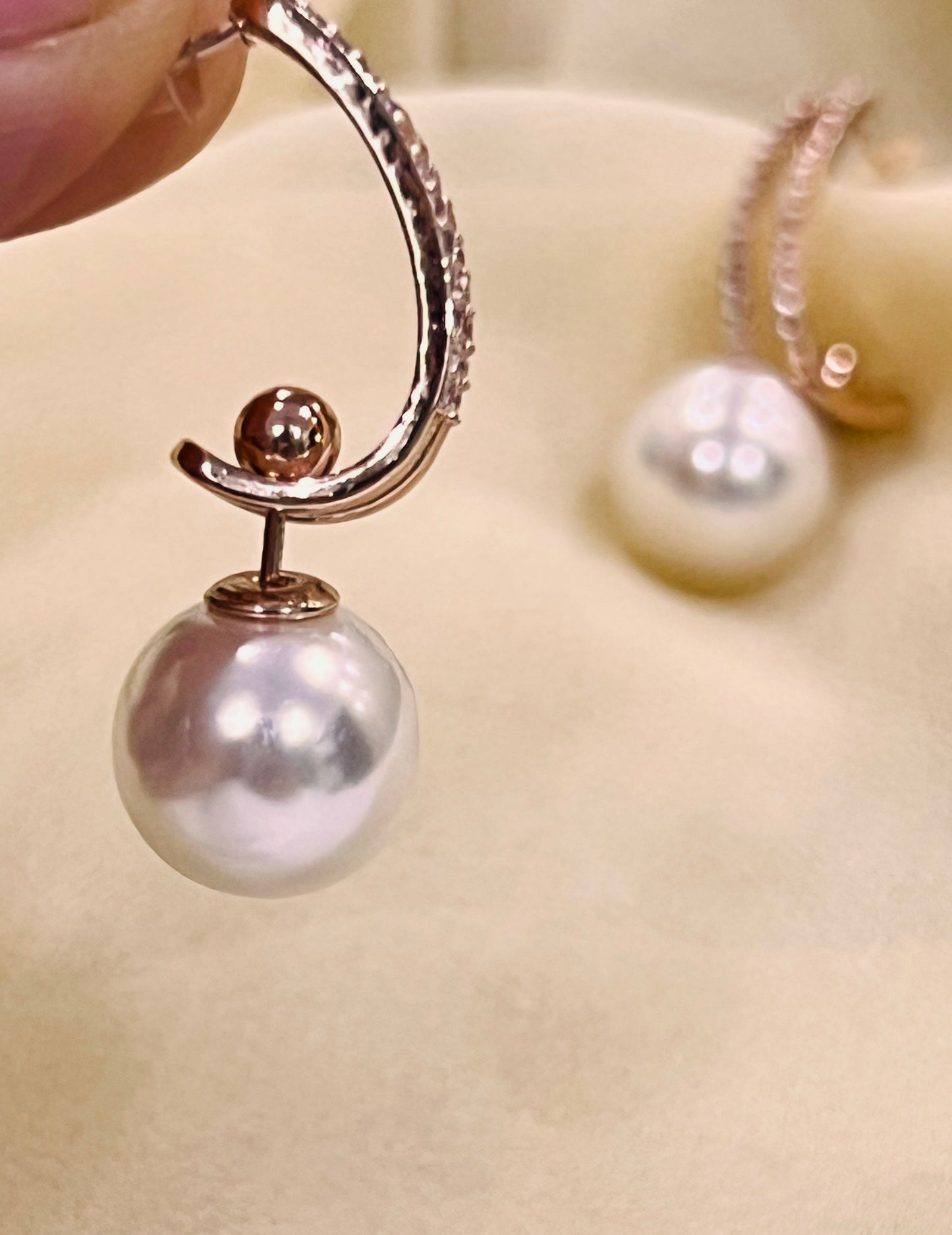 5 in 1 Pearl AD stud Earring