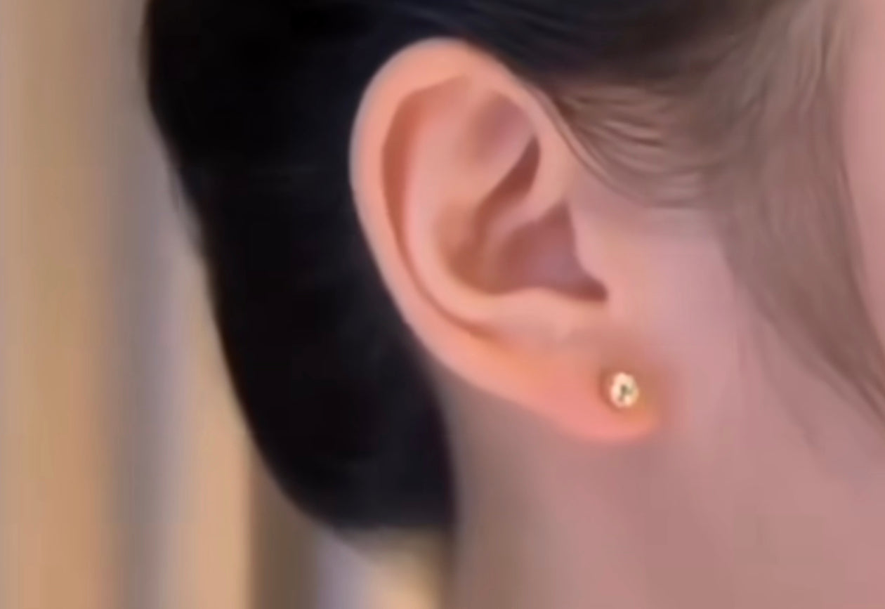 5 in 1 Pearl AD stud Earring