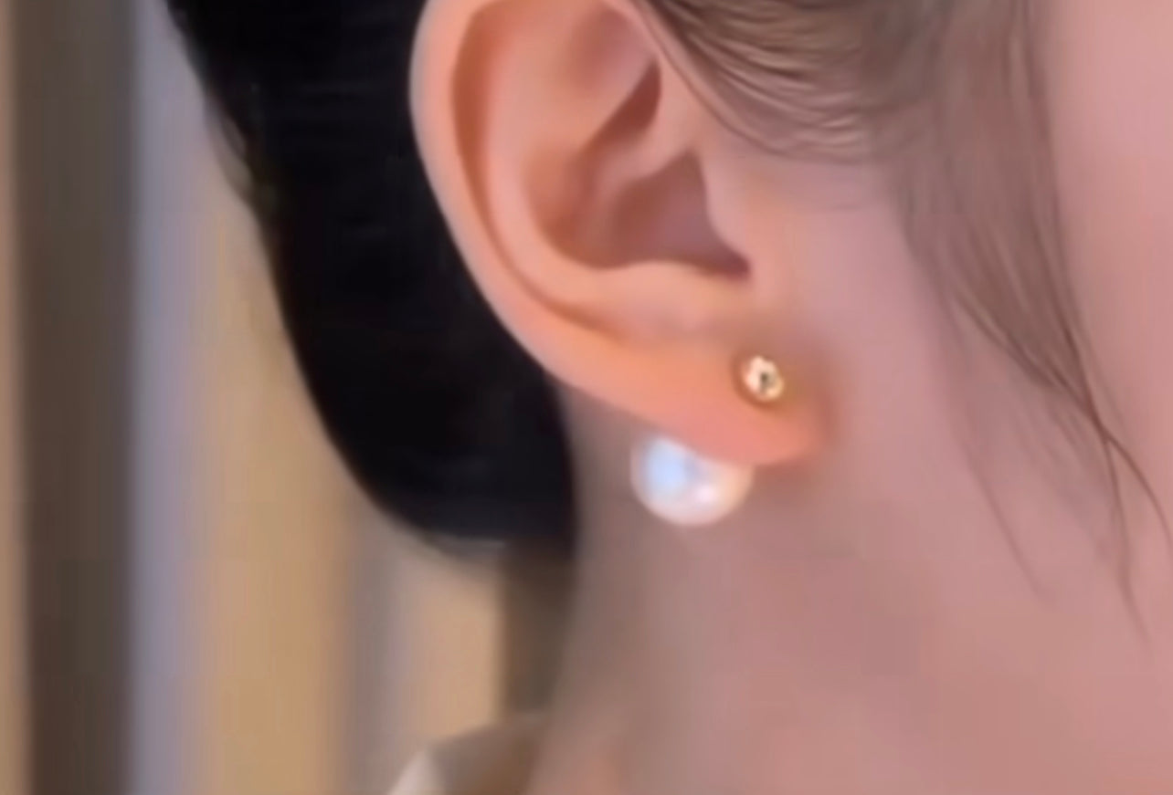 5 in 1 Pearl AD stud Earring