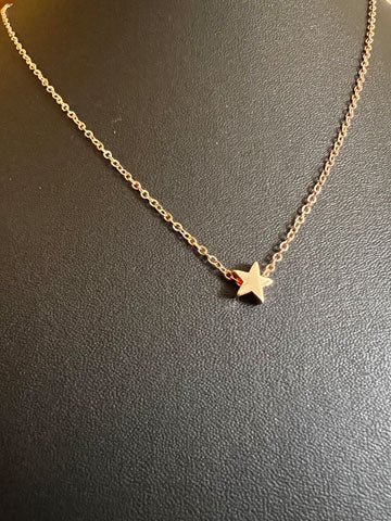 Tiny Gold Star Necklace Tiny Star Necklace Minimalist Necklace