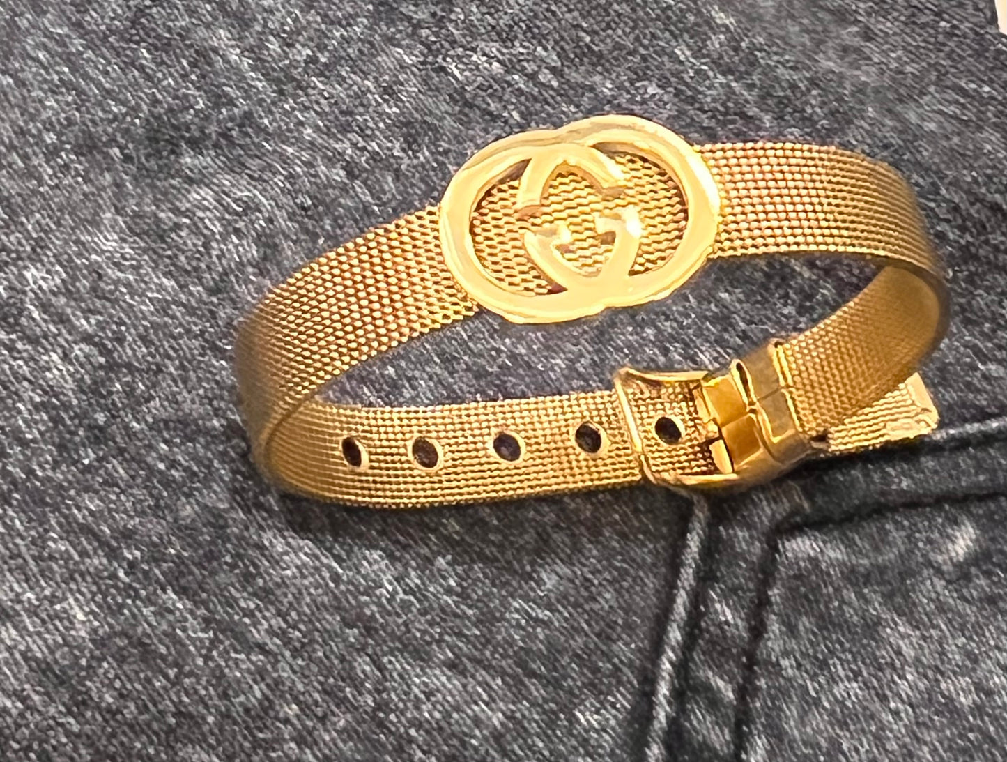 Golden Watch style Bracelet