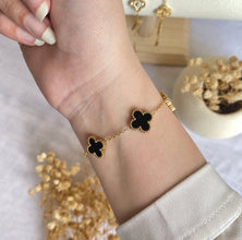 Black Clover Chain Bracelet