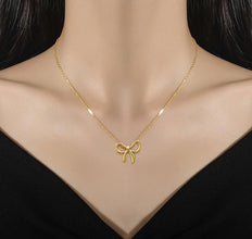 Golden Bow Pendant