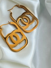 Golden Statement Hoop Earings