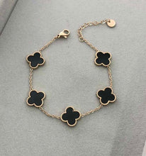 Black Clover Chain Bracelet