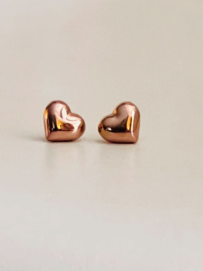 Solid Heart Studs