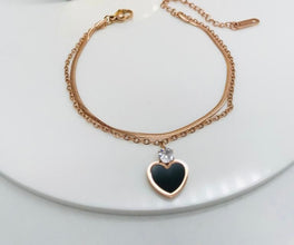 Heart Hanging charm Bracelet