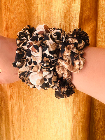 Set of 2 Animal print scrunchies