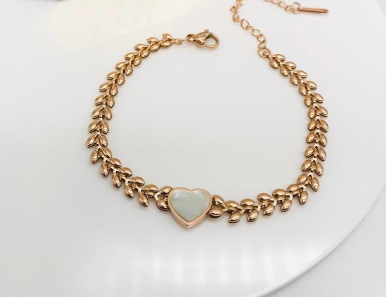 Beautiful Heart chain Bracelet