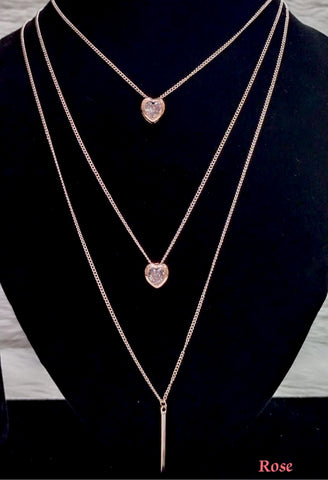 Heart Multi layer Necklace