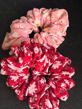 Set of 2 random mix shades floral Scrunchies